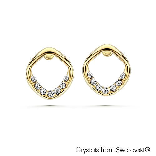 Swarovski 18k gold 2025 plated earrings