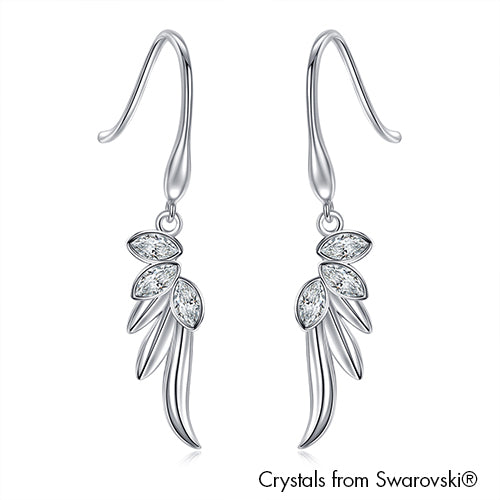 Crystal hot sale angel earrings