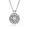 Cloris Necklace (Clear Crystal, Pure Rhodium Plated) - Lush Addiction, Crystals from Swarovski®