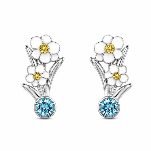 Birth Flower Earrings (12 Months)