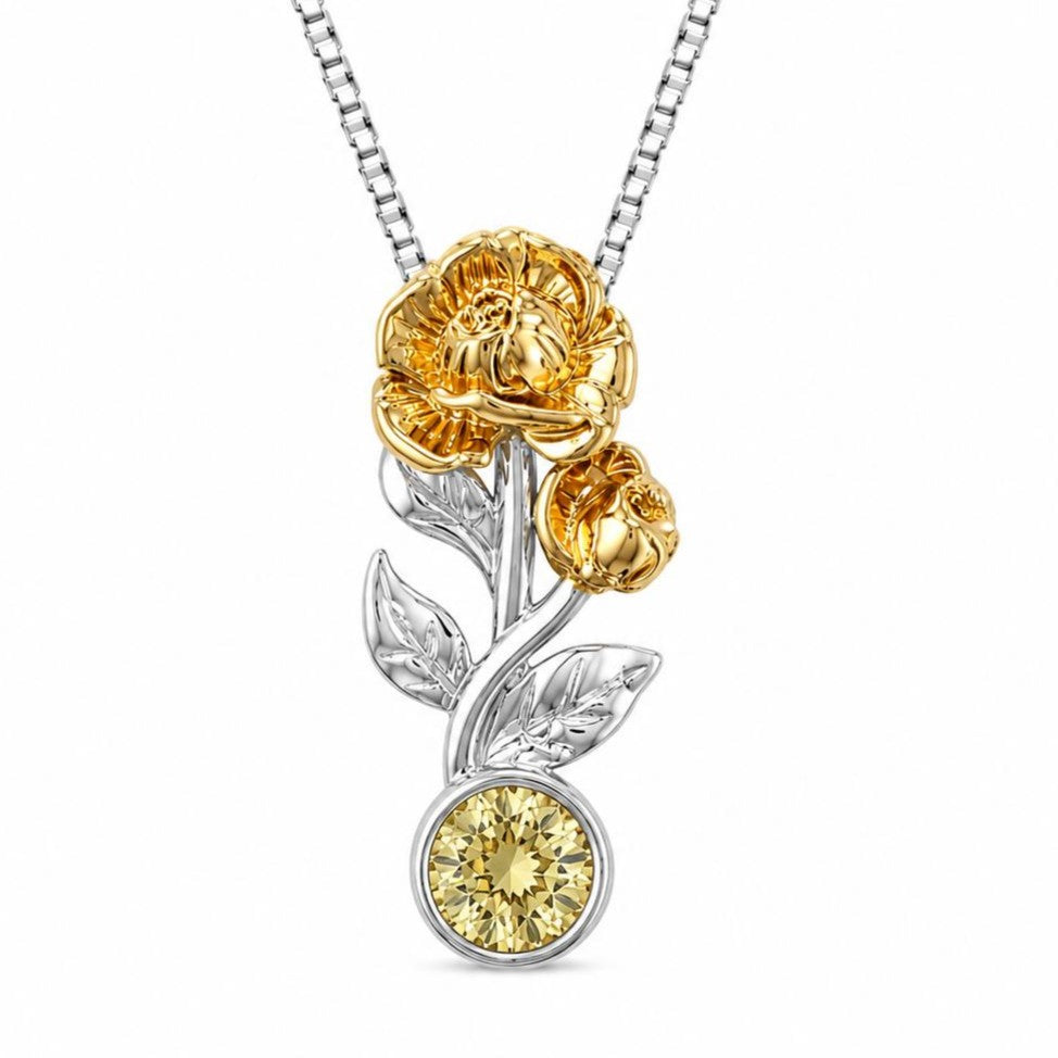 Flora Birth Month Necklace (12 Months)