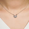 Sunray Necklace (Clear Diamond, Pure Rhodium Plated) - Lush Addiction, Crystals from Swarovski®