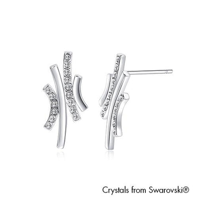 Artemis Earrings Clear Crystal Pure Rhodium Plated Lush Addiction Crystals from Swarovski