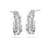 Corrie Earrings (Clear Diamond, Pure Rhodium Plated) - Lush Addiction, Crystals from Swarovski®