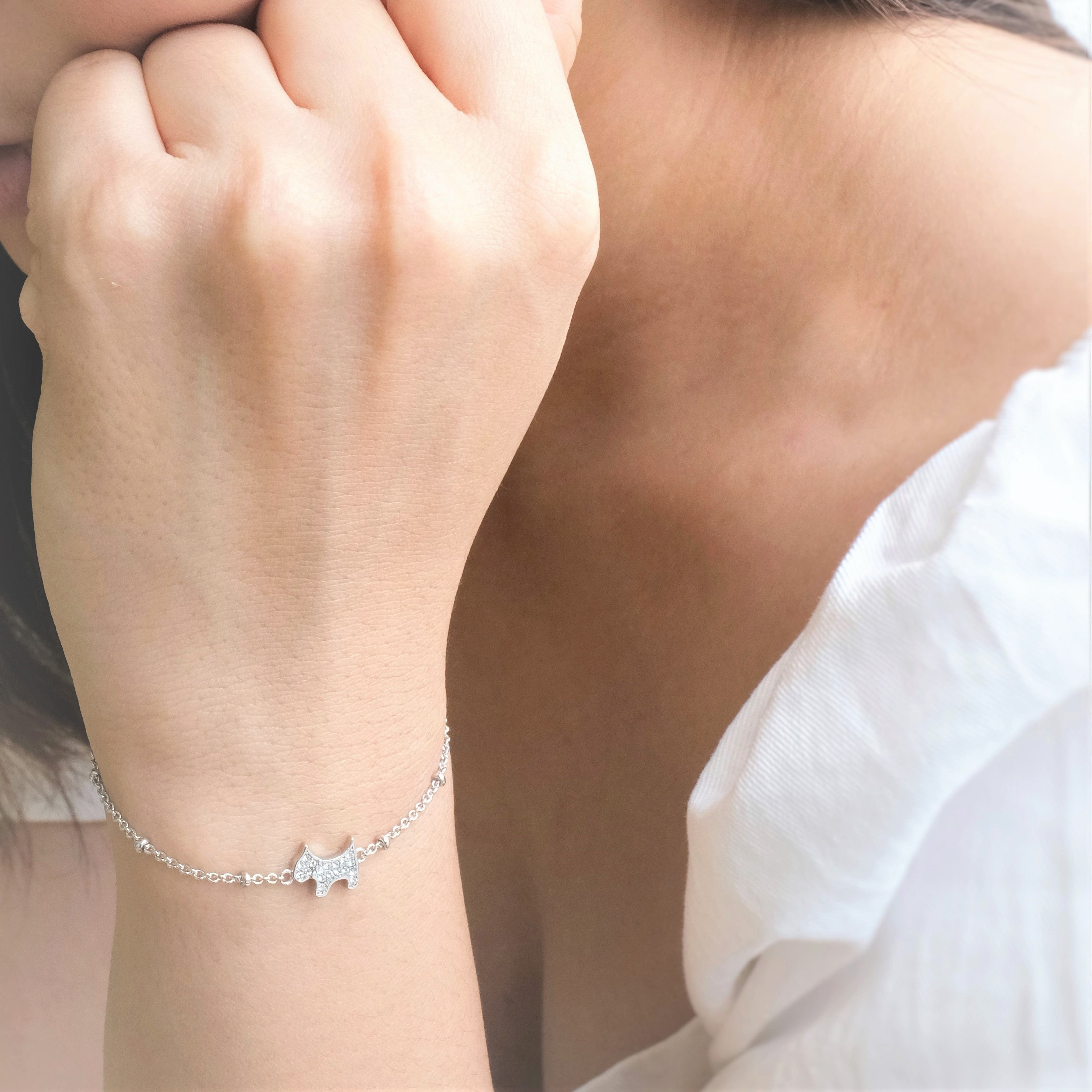 Cartier Inspired Bent Nail Bracelet – Swarovski Tooth Crystals & Tooth  Jewelry