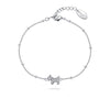 Cute Terrier Bracelet (Clear Crystal, Pure Rhodium Plated) - Lush Addiction, Crystals from Swarovski®