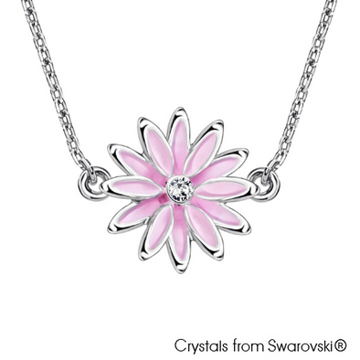 Daisy Bracelet (Light Rose, Pure Rhodium Plated) - Lush Addiction, Crystals from Swarovski®