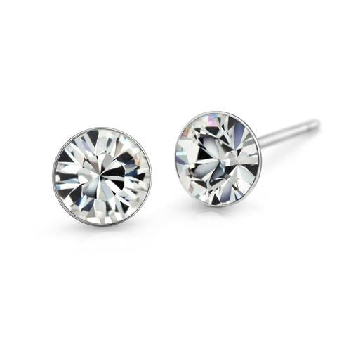Pure platinum stud earrings store