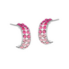 Claire Earrings Fuchsia Pure Rhodium Plated Lush Addiction Crystals from Swarovski