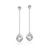 Cherelle Earrings Clear Crystal Pure Rhodium Plated Lush Addiction Crystals from Swarovski