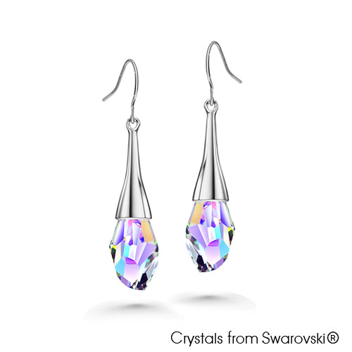 Olivia Earrings (Unicorn, Rainbow, Multi-Colour, Pure Rhodium Plated) - Lush Addiction, Crystals from Swarovski®