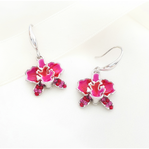 Dendrobium Orchid Earrings