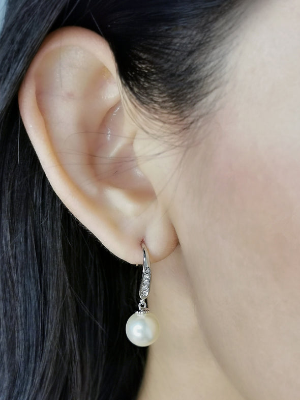Allure Earrings with Swarovski Crystal Pearl
