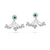Gaia Earrings (Crystal, Pure Rhodium Plated) - Lush Addiction, Crystals from Swarovski