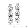 Eternity Earrings (Clear Crystal, Pure Rhodium Plated) - Lush Addiction, Crystals from Swarovski®