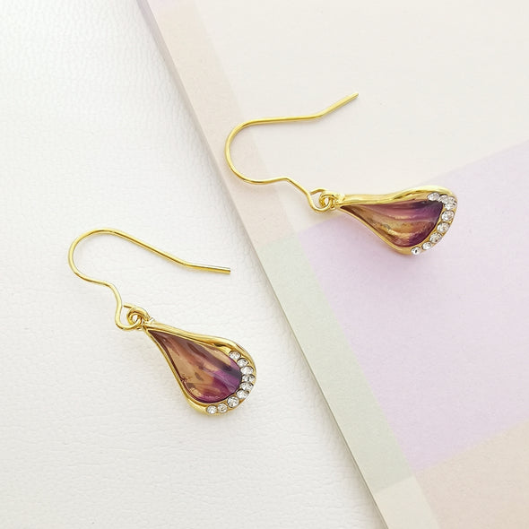 Dendrobium Orchid Earrings