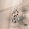 Azura Earrings Clear Crystal Rose Gold Plated and Pure Rhodium Plated Lush Addiction Crystals from Swarovski