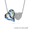 Hestia Necklace (Crystal Blue Shade, Pure Rhodium Plated) - Lush Addiction, Crystals from Swarovski®