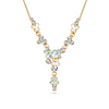 Spring Necklace Aquamarine 18K Gold Plated Lush Addiction Crystals from Swarovski