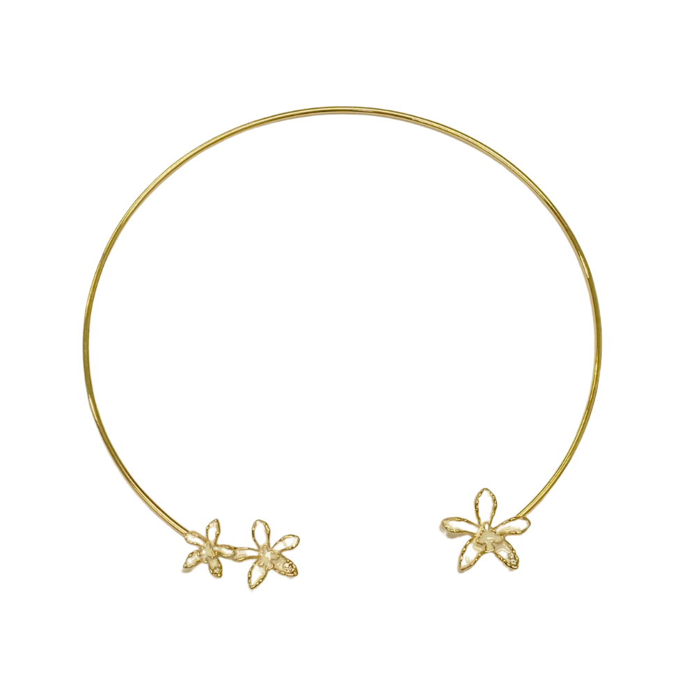 Cattleya orchid necklace deals