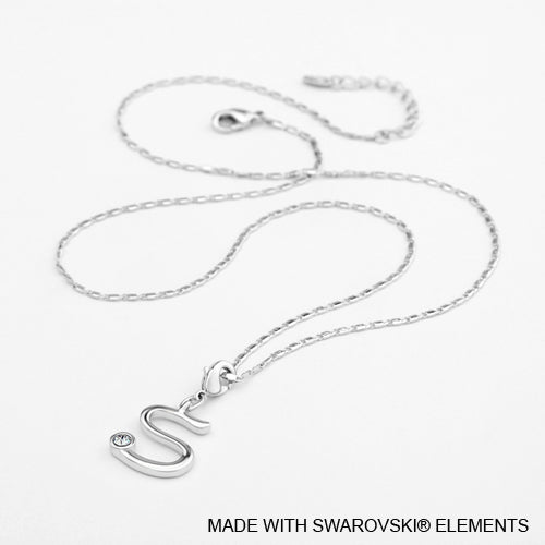 Alphabet S Charm Necklace