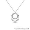 Corianne Necklace Clear Crystal Pure Rhodium Plated Lush Addiction Crystals from Swarovski