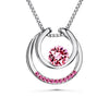 Amari Necklace (Rose, Pure Rhodium Plated) - Lush Addiction, Crystals from Swarovski®