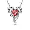 Aries Horoscope Necklace (Pure Rhodium Plated) - Lush Addiction, Crystals from Swarovski®