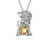 Leo Horoscope Necklace (Pure Rhodium Plated) - Lush Addiction, Crystals from Swarovski®
