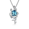 Pisces Horoscope Necklace (Pure Rhodium Plated) - Lush Addiction, Crystals from Swarovski®