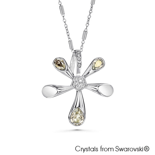 Starlight Necklace (Clear Crystal, Pure Rhodium Plated) - Lush Addiction, Crystals from Swarovski®