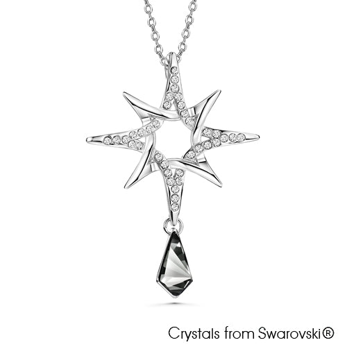 Northern Star Necklace (Pure Rhodium Plated) - Lush Addiction, Crystals from Swarovski®
