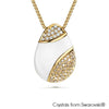 Reverso Nyssa Necklace (Front, 18K Gold Plated) - Lush Addiction, Crystals from Swarovski®