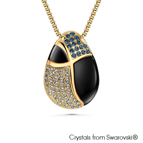 Reverso Nyssa Necklace (Back, 18K Gold Plated) - Lush Addiction, Crystals from Swarovski®