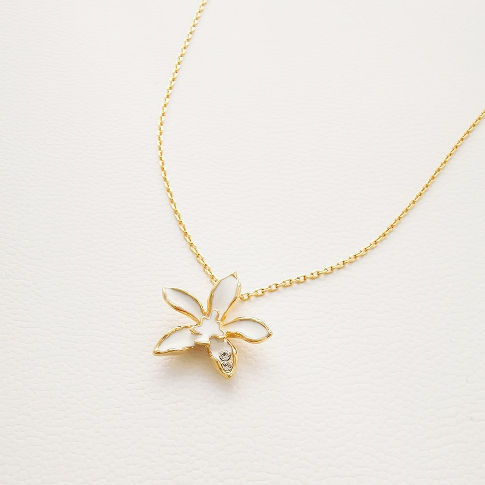 Cattleya orchid necklace Clearance